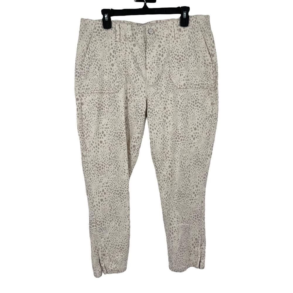 Paige Joggers Mayslie Animal print stretch twill size 32 - Picture 2 of 9